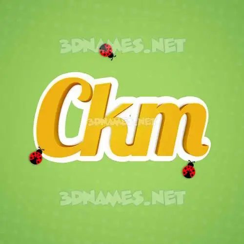 ckm in Ladybugs style - 3D name wallpaper ckm in Ladybugs style - 3D name wallpaper