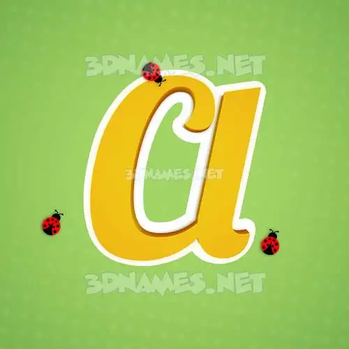 cl in Ladybugs style - 3D name wallpaper