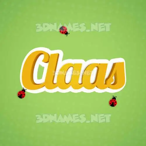 claas in Ladybugs style - 3D name wallpaper claas in Ladybugs style - 3D name wallpaper