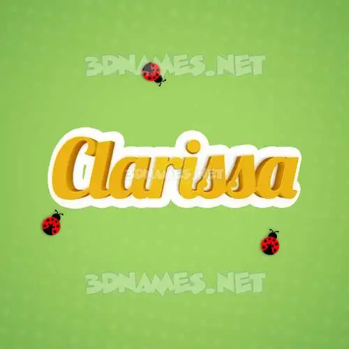 clarissa in Ladybugs style - 3D name wallpaper clarissa in Ladybugs style - 3D name wallpaper