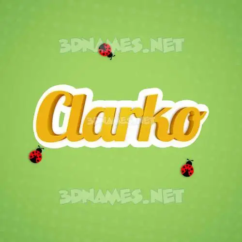 clarko in Ladybugs style - 3D name wallpaper clarko in Ladybugs style - 3D name wallpaper
