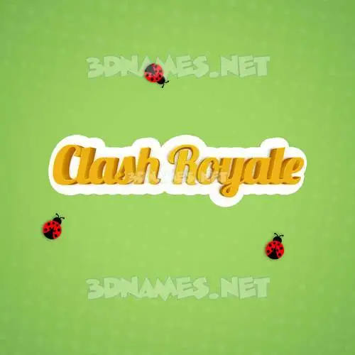 clash royale in Ladybugs style - 3D name wallpaper
