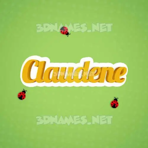 claudene in Ladybugs style - 3D name wallpaper claudene in Ladybugs style - 3D name wallpaper