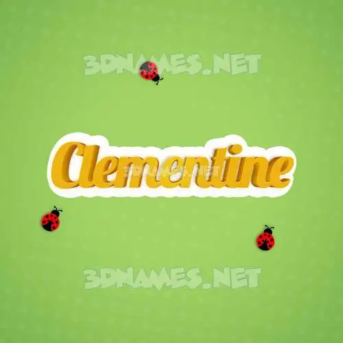 clementine in Ladybugs style - 3D name wallpaper clementine in Ladybugs style - 3D name wallpaper