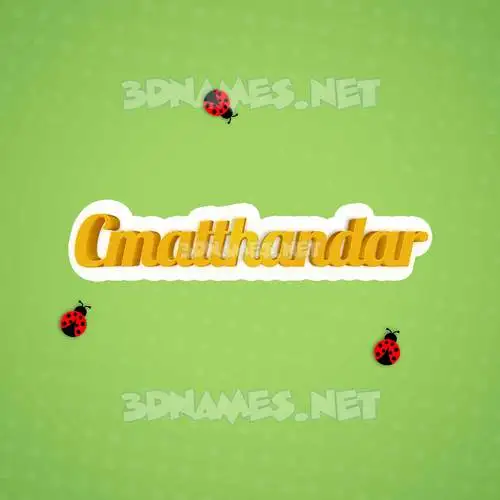 cmatthandar in Ladybugs style - 3D name wallpaper cmatthandar in Ladybugs style - 3D name wallpaper