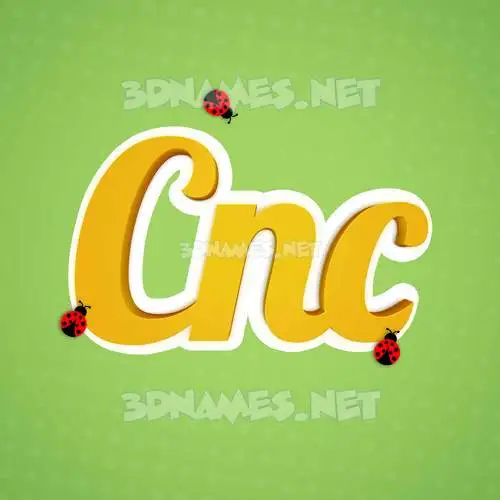cnc in Ladybugs style - 3D name wallpaper cnc in Ladybugs style - 3D name wallpaper