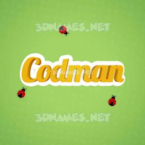 codman in Ladybugs style - 3D name wallpaper codman in Ladybugs style - 3D name wallpaper