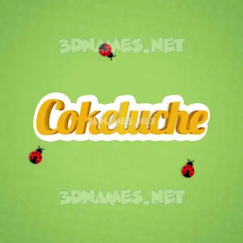 cokeluche in Ladybugs style - 3D name wallpaper cokeluche in Ladybugs style - 3D name wallpaper