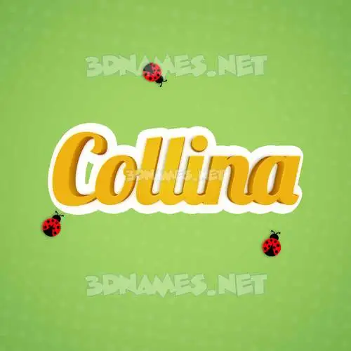 collina in Ladybugs style - 3D name wallpaper collina in Ladybugs style - 3D name wallpaper