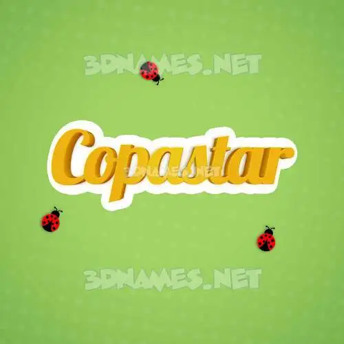 copastar in Ladybugs style - 3D name wallpaper copastar in Ladybugs style - 3D name wallpaper