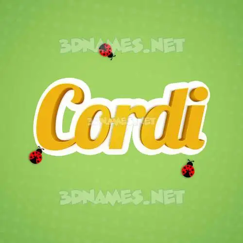 cordi in Ladybugs style - 3D name wallpaper cordi in Ladybugs style - 3D name wallpaper