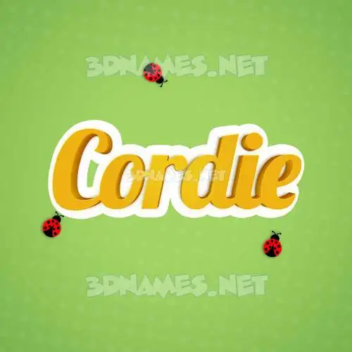 cordie in Ladybugs style - 3D name wallpaper cordie in Ladybugs style - 3D name wallpaper