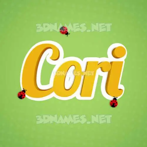 cori in Ladybugs style - 3D name wallpaper cori in Ladybugs style - 3D name wallpaper