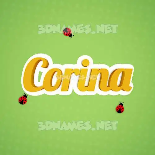 corina in Ladybugs style - 3D name wallpaper corina in Ladybugs style - 3D name wallpaper