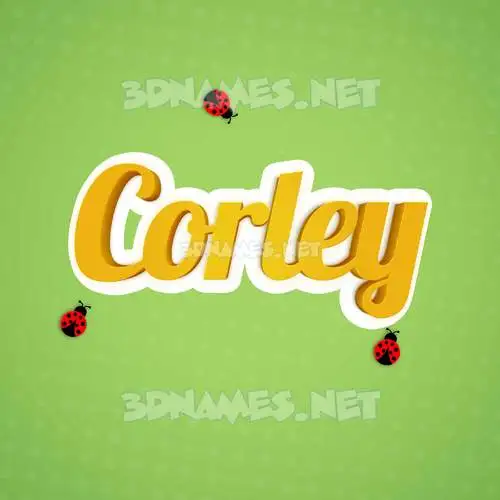 corley in Ladybugs style - 3D name wallpaper corley in Ladybugs style - 3D name wallpaper