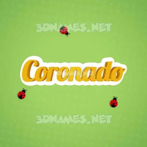 coronado in Ladybugs style - 3D name wallpaper coronado in Ladybugs style - 3D name wallpaper