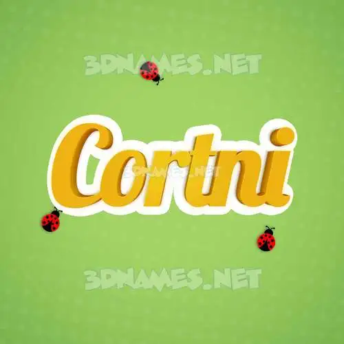 cortni in Ladybugs style - 3D name wallpaper cortni in Ladybugs style - 3D name wallpaper