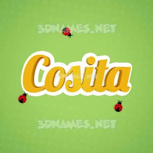 cosita in Ladybugs style - 3D name wallpaper cosita in Ladybugs style - 3D name wallpaper