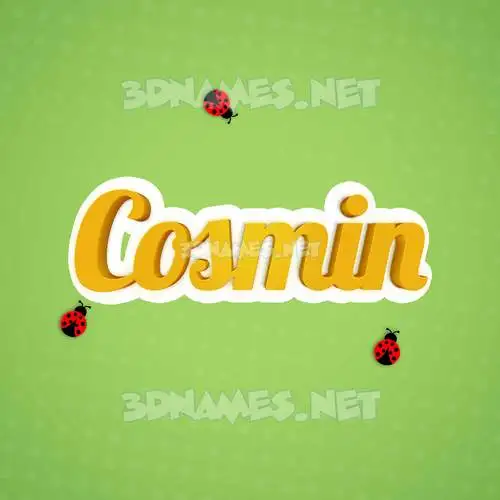 cosmin in Ladybugs style - 3D name wallpaper cosmin in Ladybugs style - 3D name wallpaper