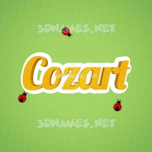 cozart in Ladybugs style - 3D name wallpaper cozart in Ladybugs style - 3D name wallpaper