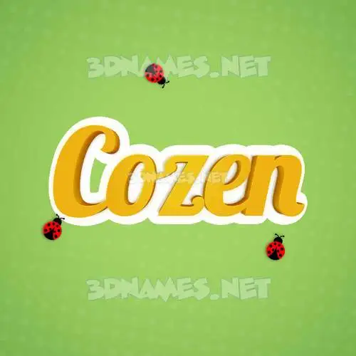 cozen in Ladybugs style - 3D name wallpaper cozen in Ladybugs style - 3D name wallpaper
