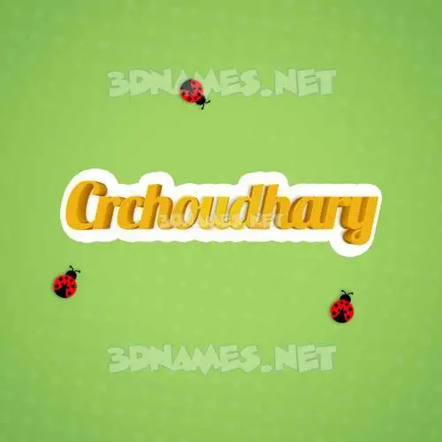 crchoudhary in Ladybugs style - 3D name wallpaper crchoudhary in Ladybugs style - 3D name wallpaper