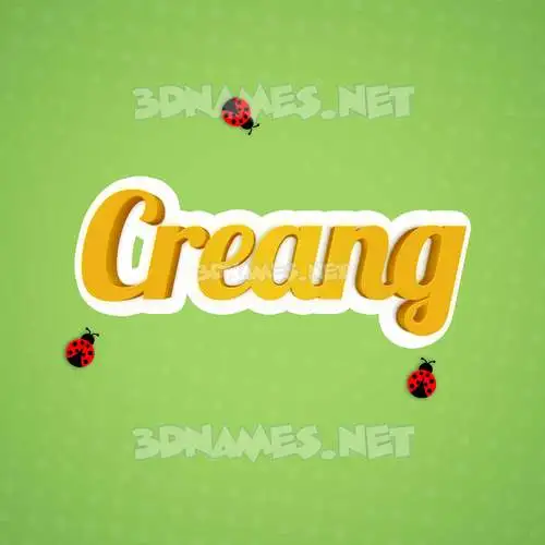 creang in Ladybugs style - 3D name wallpaper creang in Ladybugs style - 3D name wallpaper