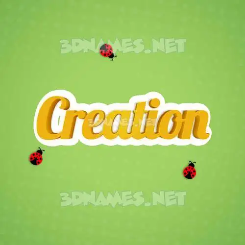 creation in Ladybugs style - 3D name wallpaper creation in Ladybugs style - 3D name wallpaper