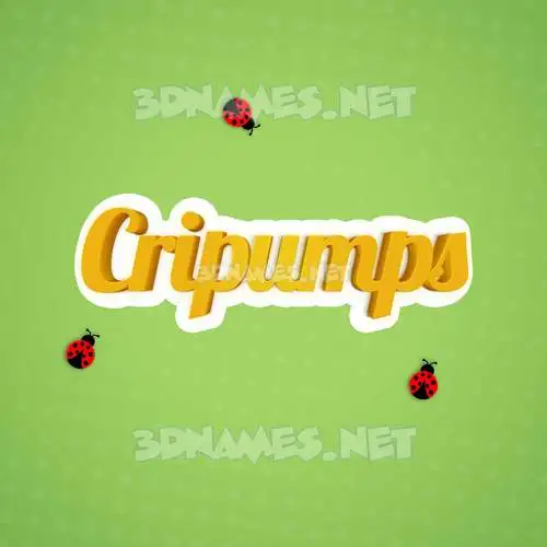 cripumps in Ladybugs style - 3D name wallpaper cripumps in Ladybugs style - 3D name wallpaper