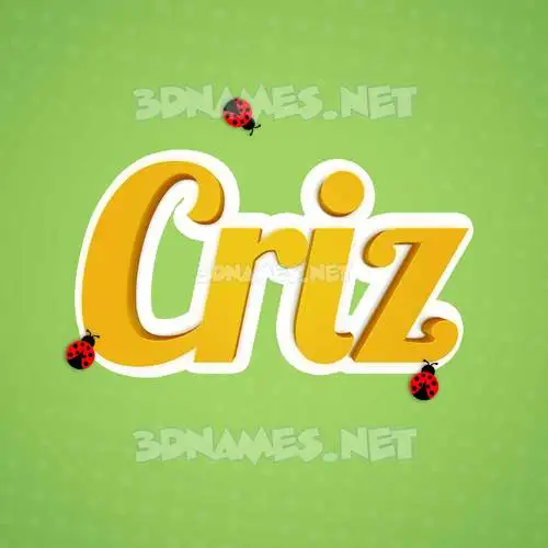 criz in Ladybugs style - 3D name wallpaper criz in Ladybugs style - 3D name wallpaper
