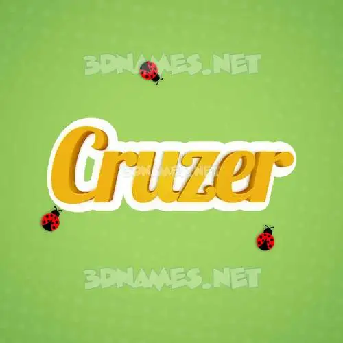 cruzer in Ladybugs style - 3D name wallpaper cruzer in Ladybugs style - 3D name wallpaper