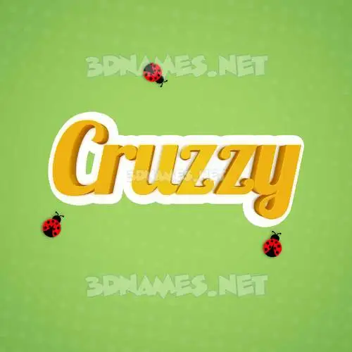cruzzy in Ladybugs style - 3D name wallpaper cruzzy in Ladybugs style - 3D name wallpaper
