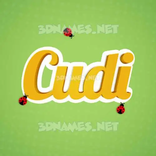 cudi in Ladybugs style - 3D name wallpaper cudi in Ladybugs style - 3D name wallpaper