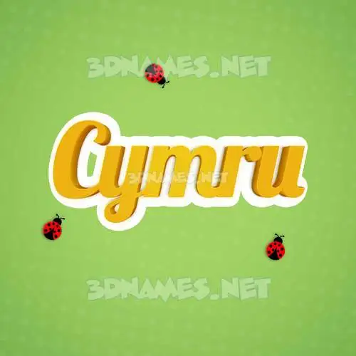 cymru in Ladybugs style - 3D name wallpaper cymru in Ladybugs style - 3D name wallpaper