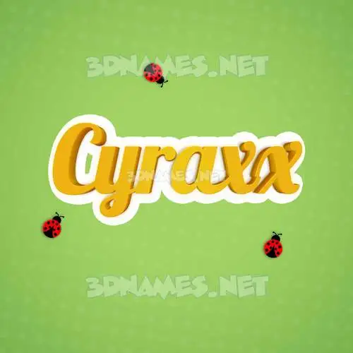 cyraxx in Ladybugs style - 3D name wallpaper cyraxx in Ladybugs style - 3D name wallpaper