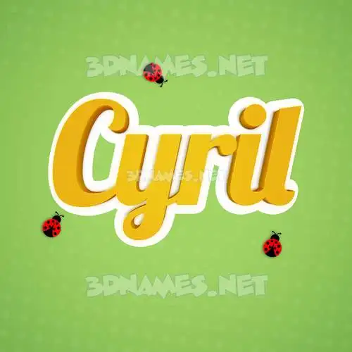 cyril in Ladybugs style - 3D name wallpaper cyril in Ladybugs style - 3D name wallpaper