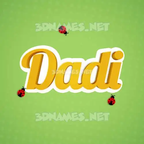 dadi in Ladybugs style - 3D name wallpaper dadi in Ladybugs style - 3D name wallpaper