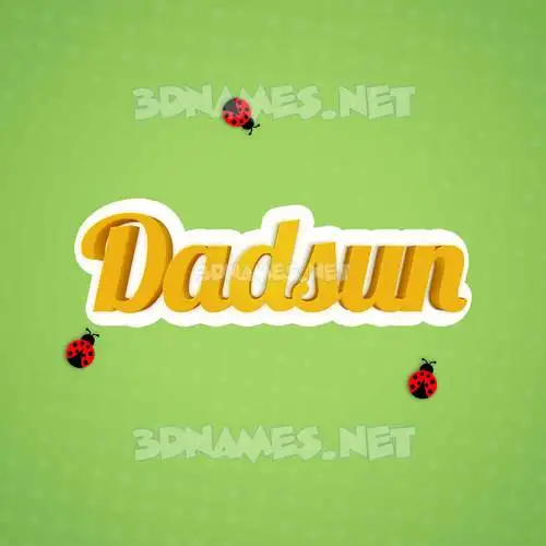 dadsun in Ladybugs style - 3D name wallpaper dadsun in Ladybugs style - 3D name wallpaper