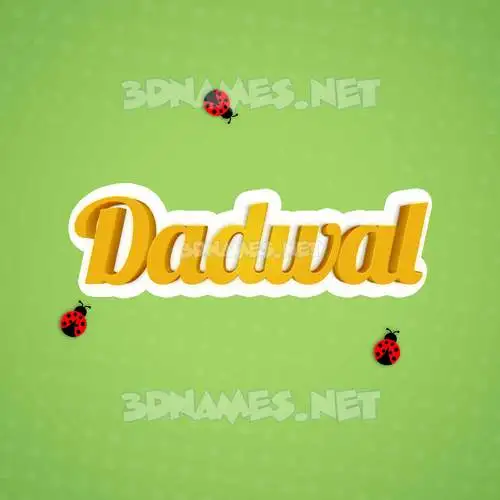 dadwal in Ladybugs style - 3D name wallpaper dadwal in Ladybugs style - 3D name wallpaper