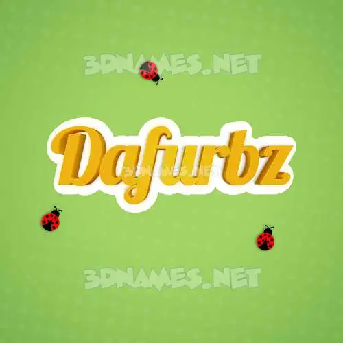 dafurbz in Ladybugs style - 3D name wallpaper dafurbz in Ladybugs style - 3D name wallpaper