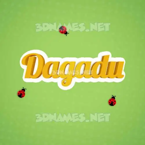 dagadu in Ladybugs style - 3D name wallpaper dagadu in Ladybugs style - 3D name wallpaper