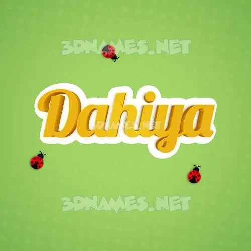 dahiya in Ladybugs style - 3D name wallpaper dahiya in Ladybugs style - 3D name wallpaper
