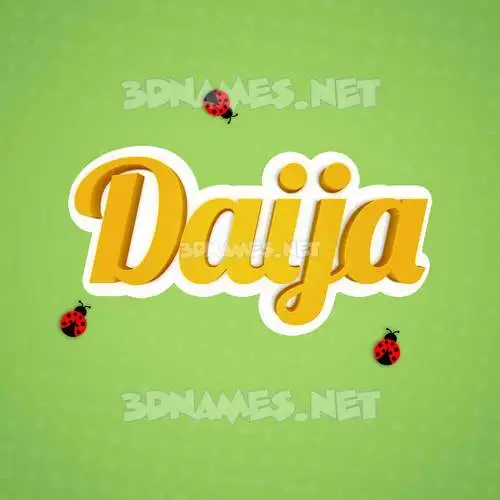 daija in Ladybugs style - 3D name wallpaper daija in Ladybugs style - 3D name wallpaper