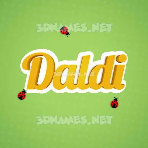 daldi in Ladybugs style - 3D name wallpaper daldi in Ladybugs style - 3D name wallpaper
