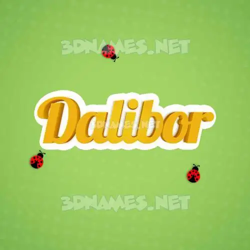 dalibor in Ladybugs style - 3D name wallpaper dalibor in Ladybugs style - 3D name wallpaper