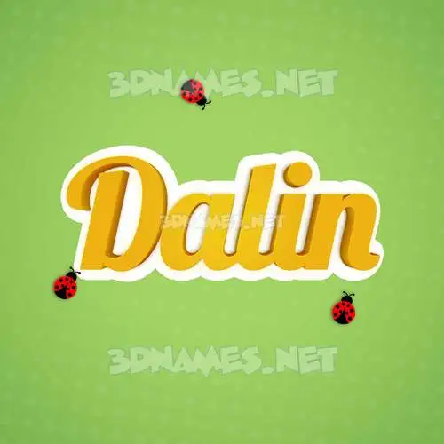 dalin in Ladybugs style - 3D name wallpaper dalin in Ladybugs style - 3D name wallpaper