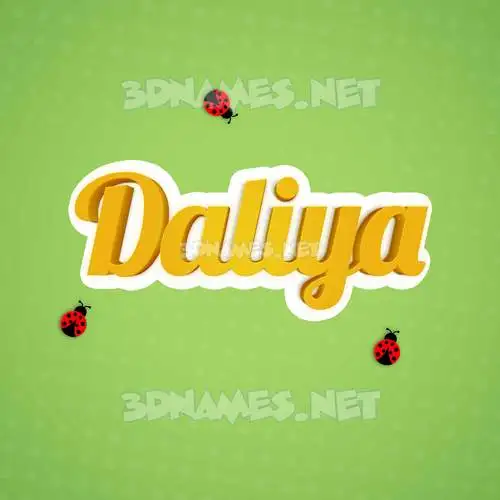 daliya in Ladybugs style - 3D name wallpaper daliya in Ladybugs style - 3D name wallpaper