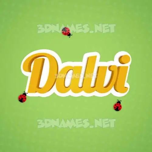 dalvi in Ladybugs style - 3D name wallpaper dalvi in Ladybugs style - 3D name wallpaper