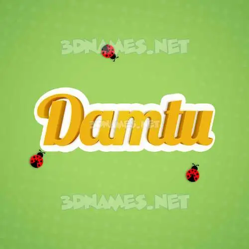 damtu in Ladybugs style - 3D name wallpaper damtu in Ladybugs style - 3D name wallpaper