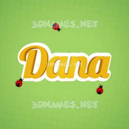 dana in Ladybugs style - 3D name wallpaper dana in Ladybugs style - 3D name wallpaper